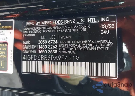 2023 Mercedes-Benz Amg Gle 53 Coupe 4Matic z USA, uszkodzony, nr VIN 4JGFD6BB8PA954219